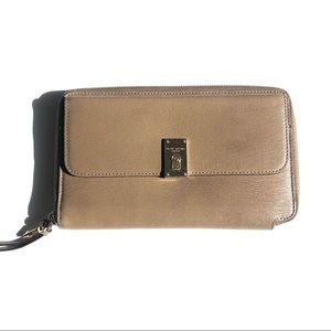 Henri Bendel Taupe Tan Large Wallet